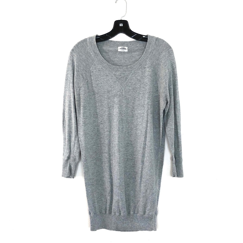 [Madewell Wallace] Grey Crew Neck Sweater Dress